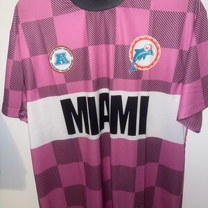 NFL Miami Dolphins Pink Checkered Jersey